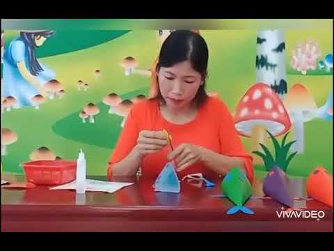 Cô Nguyễn Thị Minh - Hướng dẫn gấp con cá bằng giấy