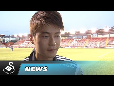 City - Swansea City's Ki Sung Yueng speaks to Swans TV after the 2-0 victory over Exeter City. Swansea City Association Football Club is a Welsh professional football club based in the...