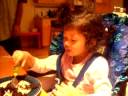 Ana and chocolate cake