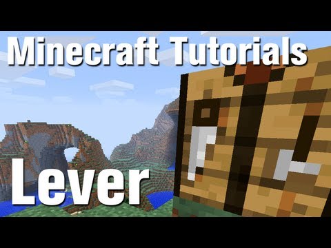 how to make a lever i minecraft