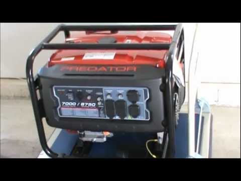 Generator - Learn about harbor freights predator generators. Harbor Freight 8750 generator has enough power to power your entire house. I have my generator bolted down o...
