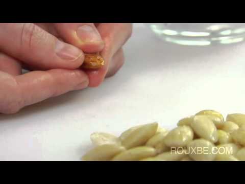 how to de skin almonds