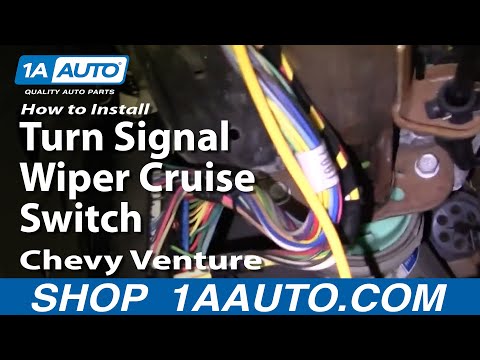 How To Install Replace Turn Signal Wiper Cruise Switch Chevy Venture Montana 97-05 Part 1 1AAuto.com