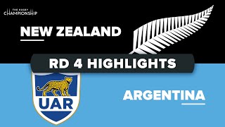 New Zealand v Argentina Rd.4 2021 Rugby Championship video highlights