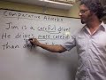 An English teacher explains how adverbs are put into the comparative form.
