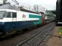 Ktt through train ( T824 ) meet SP-1900 train