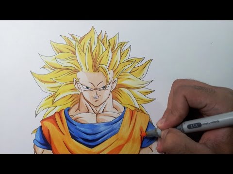 how to draw ssj goku
