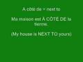 French Lesson Week 10 - Leçon 1 (Adverbs of Place in French)