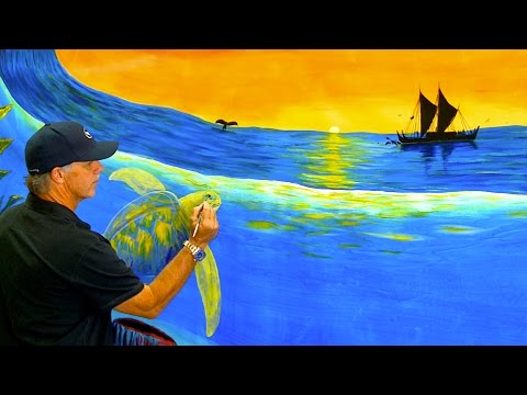 Thế giới đại dương trên tranh vẽ