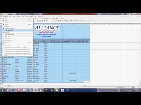how to fit in a page in excel