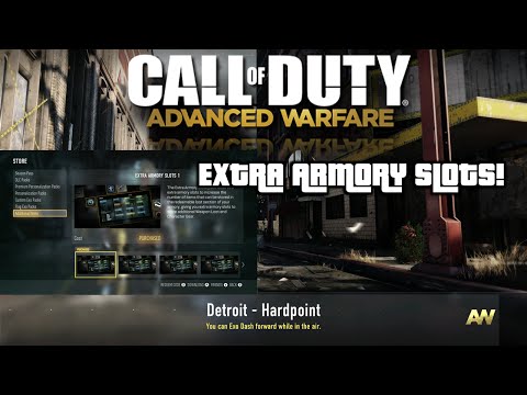 how to get more slots in advanced warfare