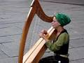 Beautiful girl singing in Strasbourg