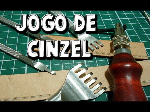 Ferramenta Trabalho Couro - Jogo de Cinzel