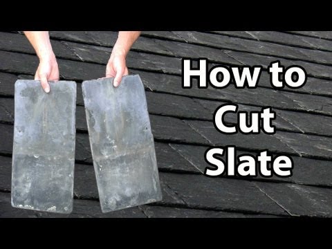 slate - This video shows some common and not so common methods of cutting slate. Not only does it show you the easiest way to cut slate, but shows you some of the te...