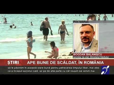 Ape bune de scăldat, în România