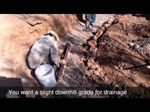 how to build a rubble drain