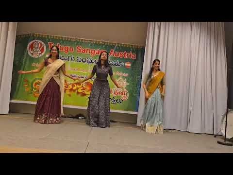 A beautiful group dance by Harshita, Nandini and Ritvika