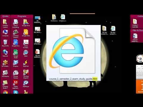 how to open htm file
