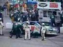 Dale Earnhardt Jr pits after a crash at NHMS 6/29/08