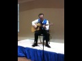 Guy sings whole hearted