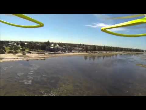 FPV 2 Axis Brushless Gimbal flight over Melbourne bay (Low Res)