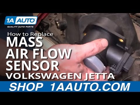 How To Install Replace Mass Air Flow Meter Sensor Volkswagen VW Jetta Golf 96-98 1AAuto.com