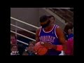 Cedric Ceballos of the Phoenix Suns with his iconic blindfold dunk in the final round of the 1992 Slam Dunk Contest in Orlando.