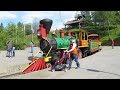 Propangas Dampflok im Freizeitpark Fort Fun