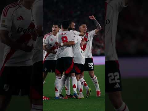 El festejo de Acuña luego de convertir frente a Barracas Central  #riverplate #vamosriver