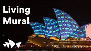 Living Mural – Projection sur les voiles de l'Opéra de Sydney