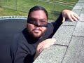 Chubby kid falls off a roof!