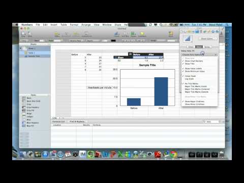how to do a t test in numbers mac