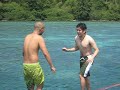 playing on the boat