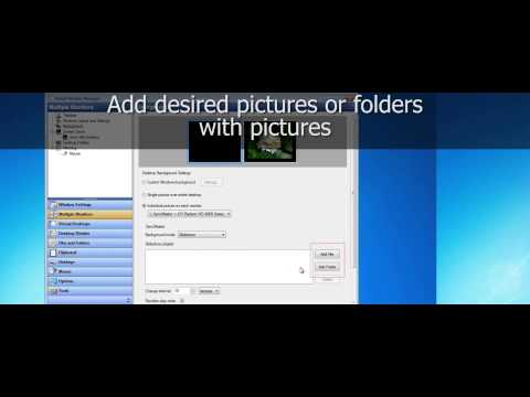 how to set each monitor with a different background