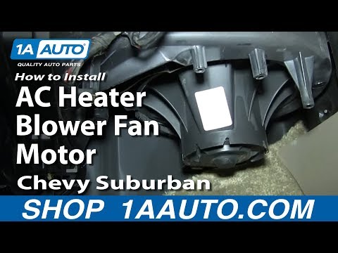 How To Install Replace AC Heater Blower Fan Motor 2000-02 Chevy Suburban Tahoe