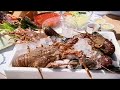 Keith Floyd cooking fish stew for Dan Luger and Joe Roff