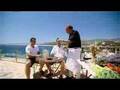 Keith Floyd cooking fish stew for Dan Luger and Joe Roff