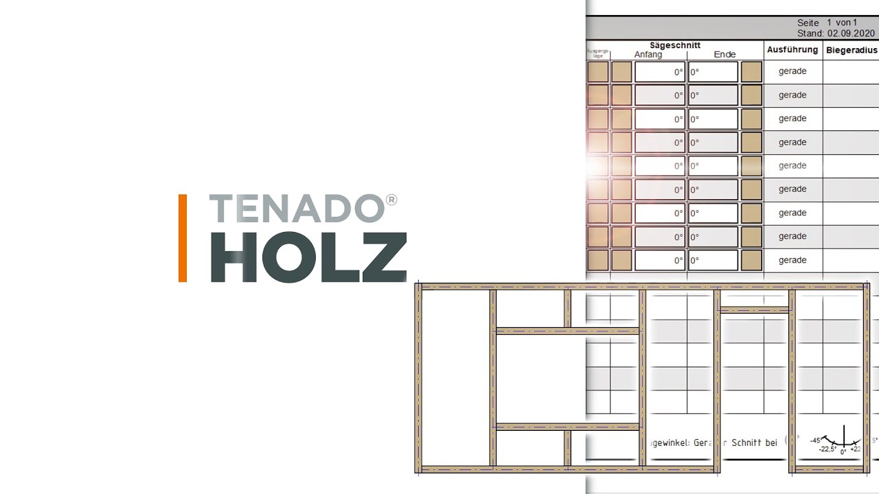 TENADO HOLZ | Wandkonstruktion mit Fenster