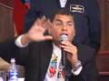 Presidente R. Correa acusa al Superintendente de Bancos