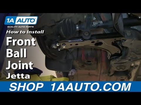 How To Install Replace Front Ball Joint 1999-06 VW Volkswagen Beetle Jetta and Golf