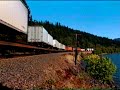 Fast BNSF trailer-container movin' thru Cook, WA