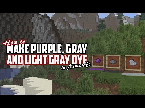 how to make a purple dye in minecraft