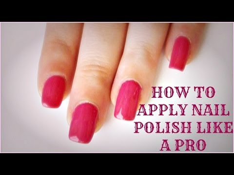 how to apply nail polish