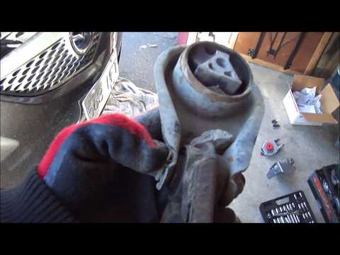 how to change mazda 3 passanger side engine and rear transmission mount