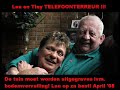 http://tinyenlaunooddorp.hyves.nl/een geweldige telefoonterreur waarbij we bellen naar de Youtube sterren Lau en Tiny! Het verhaal is dat er bodemvervuiling is aangetroffen in hun wijk, en dat hun straat EN achtertuin uitgegraven moet worden. Hier is Lau het niet zo mee eens.... Een geslaagde telefoonterreur actie. Geniet van weer een nieuwe scheldpartij van Lau..  Tiny af en toe op de achtergrond. Opgenomen April 2008