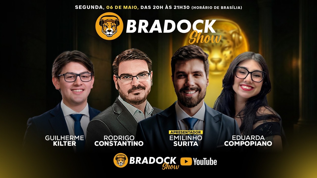 Bradock Show 06/05/26 - EMILINHO, CONSTANTINO, Guilherme Kilter e Eduarda Compopiano