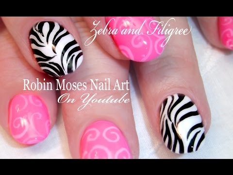 Black & White zebra with pink ZING!
