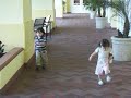 Emmi and David run
