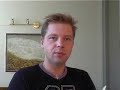 Forfatteren Sverre Kaels læser en novelle op og bliver interviewet af Anders.