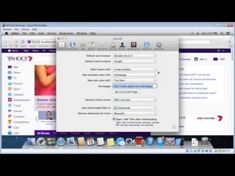 how to change homepage on mac